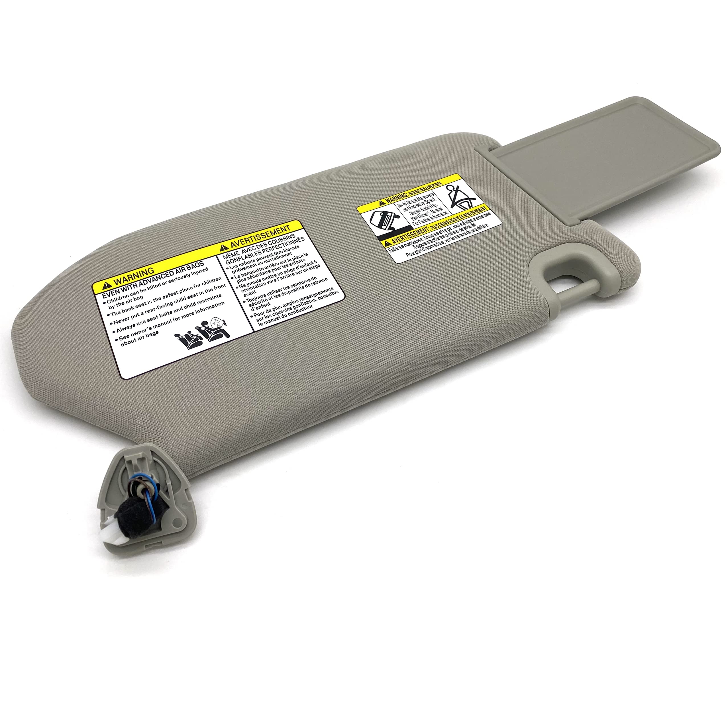 Amazon.com: Ezzy Auto Gray Left Driver Side Sun Visor